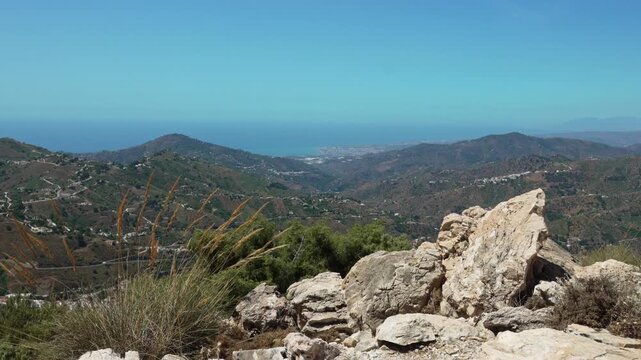 Spectacular mountain scenery, Sierras de Tejeda, Andalusia, Spain