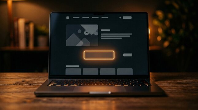 Pre-Order Button on Gaming Store Website Screen &mdash; Laptop Close-Up Digital Retail Concept