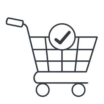 Outline E-commerce Icon - Approved Order