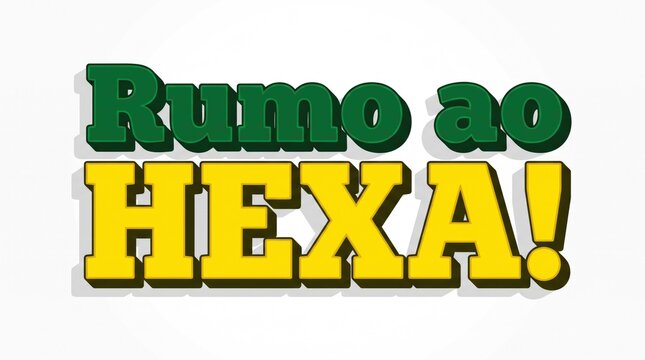 Brazilian football championship hexa title graphic