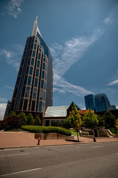 Nashville, Tennessee - June 6, 2026: Downtown streets, historic commercial buildings and urban scenes in Nashville&rsquo;s entertainment district.
