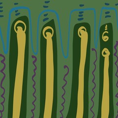 Abstract image for printing. Picture for modern interiors. The picture is painted by hand on a tablet. © neurostructure