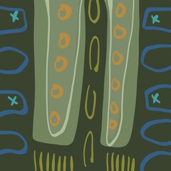 Abstract image for printing. Picture for modern interiors. The picture is painted by hand on a tablet. © neurostructure