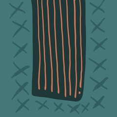 Abstract image for printing. Picture for modern interiors. The picture is painted by hand on a tablet. © neurostructure