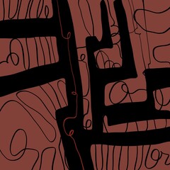 Abstract image for printing. Picture for modern interiors. The picture is painted by hand on a tablet. © neurostructure