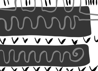 Abstract image for printing. Picture for modern interiors. The picture is painted by hand on a tablet. © neurostructure
