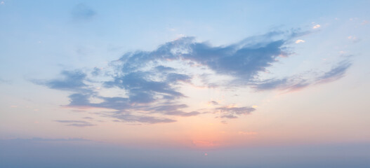 Fototapeta premium Beautiful dramatic scenic after sunset sky background after sunset