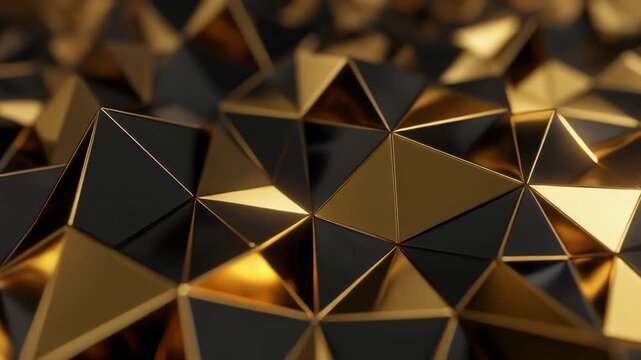 Abstract geometric light patterns on dark background