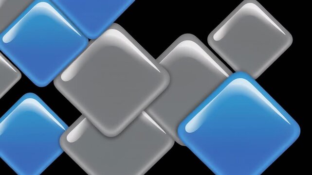 abstract geometric shapes animation transition sequence