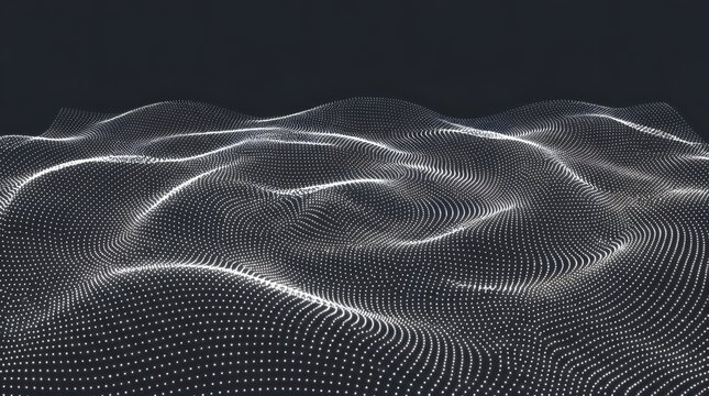 Aerial View of Circular Water Irrigation Patterns on Dark Agricultural Field at Night