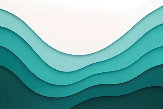 Abstract Blue Wave Background with Fluid Curves, Vector Lines and Modern 3D Gradient Texture for Business Banner, Wallpaper and Web Design