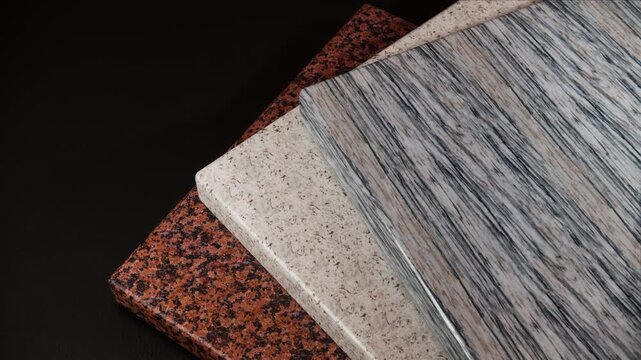 Luxury Granite Stone Slabs Stack, Natural Stone Texture Background, Premium Interior and Architectural Material