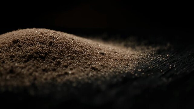 Close-up time-lapse of soil erosion and texture changes over time