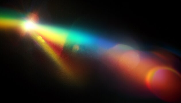 light leak overlay effect with blur rainbow light leaks and bokeh retro grain noisy film distressed texture light leak flare on black background retro film overlay