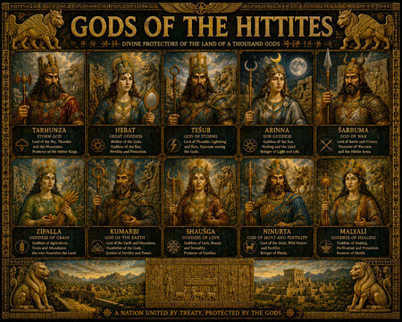 Gods of the Hittites Ancient Hittite Deities Poster