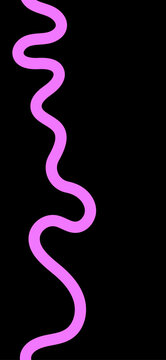 Purple wavy line on graphic element