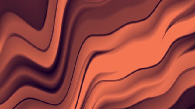 Motion Background Retro Muted Salmon Peach Cream Caramel Liquid Marble Swirl Pattern Design Element Backdrop