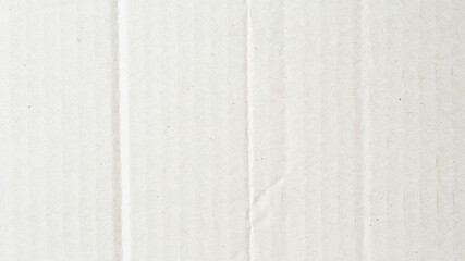 Fototapeta premium Close-up of corrugated cardboard texture, white cardboard background, industrial packaging material, detailed paper surface
