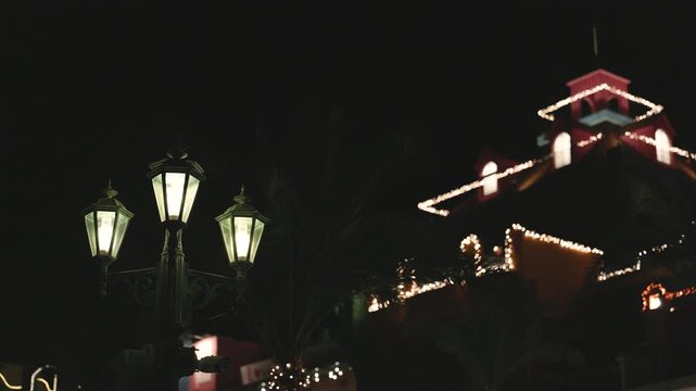 Street light in American village, Okinawa