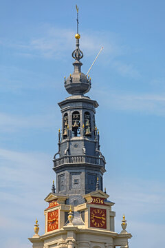 Bell Tower Spire Top at Zuiderkerk South Church in Amsterdam Netherlands
