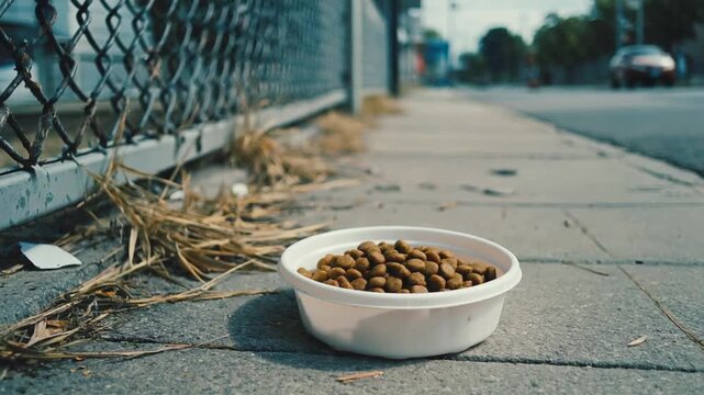 Food for stray cats.