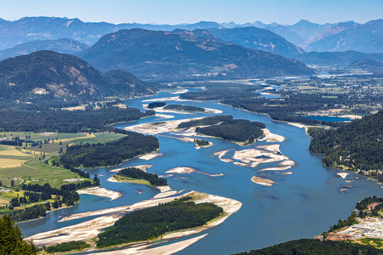 Fraser river valley near Chilliwack BC