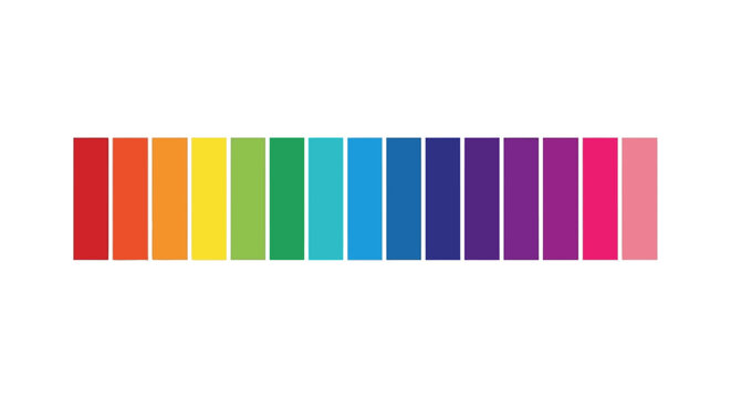 Colorful rectangular prism palette object.
