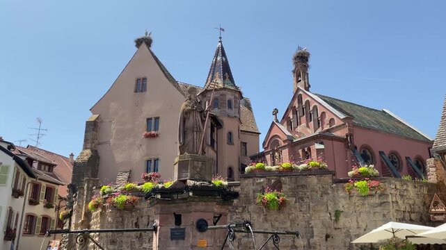 Chapelle Saint-L&eacute;on IX Eguisheim Alsace France Historic Hilltop Chapel Exterior