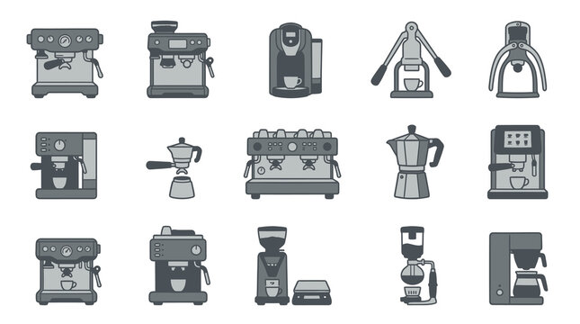 Automatic and manual coffee brewer collection.