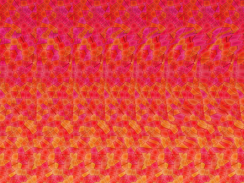 Hidden Heart Stereogram Optical Illusion with Vibrant Mosaic Pattern