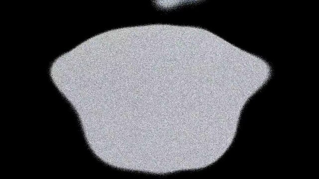 Abstract white organic change shapes with smooth movement against the dark background, creating interesting patterns