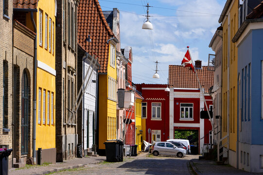 Haderslev/Hadersleben, Syddanmark, D&auml;nemark. Historische Stadtszene