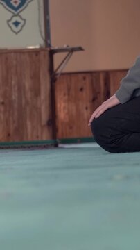 Muslim prostration islamic mosque