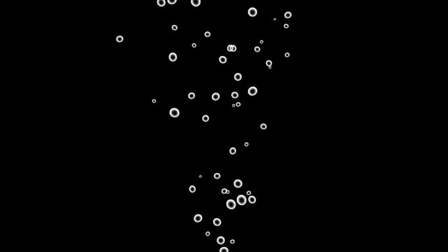 Round bubbles float in the air and sparkle with rainbow patterns, beautiful colorful soap bubbles illuminated by pink light fly indoors on black background. slow motion, underwater bubbles animation.