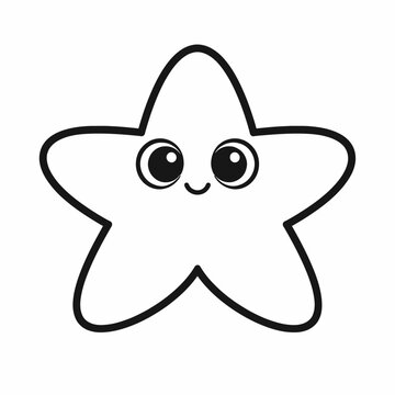 Estrella de mar tierna y elegante