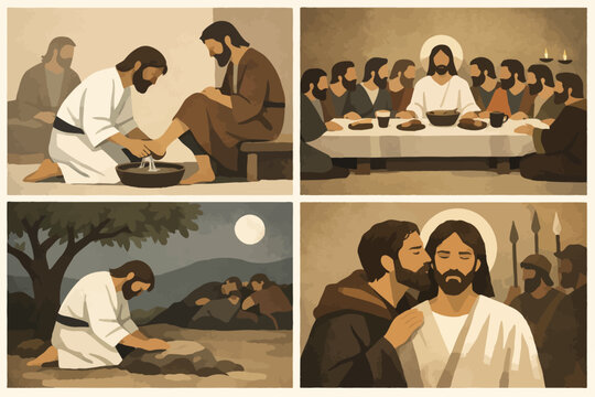 Jueves Santo momentos clave de Jes&uacute;s