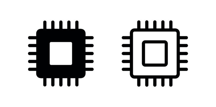 Microprocessor and CPU Icons