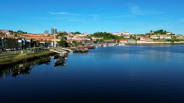 View on Douro River in Porto, Portugal