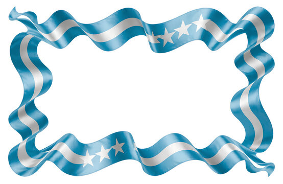Marco de listones de colores de la bandera de Guayaquil-Ecuador