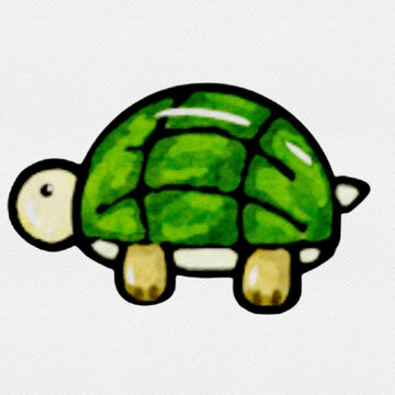 turtle on the world