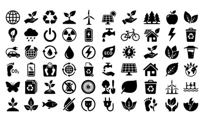 Fototapeta premium Professional Global Warming Prevention and Corporate Sustainability Emblems