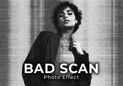 Bad Scan Photo Effect