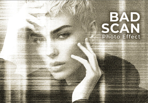 Bad Scan Photo Effect