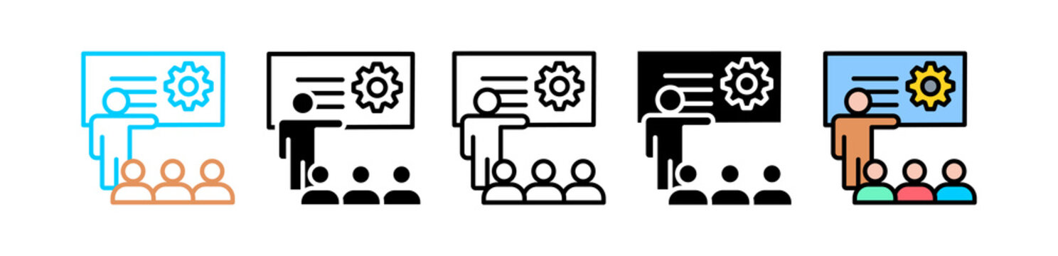 Training Program multyple icon