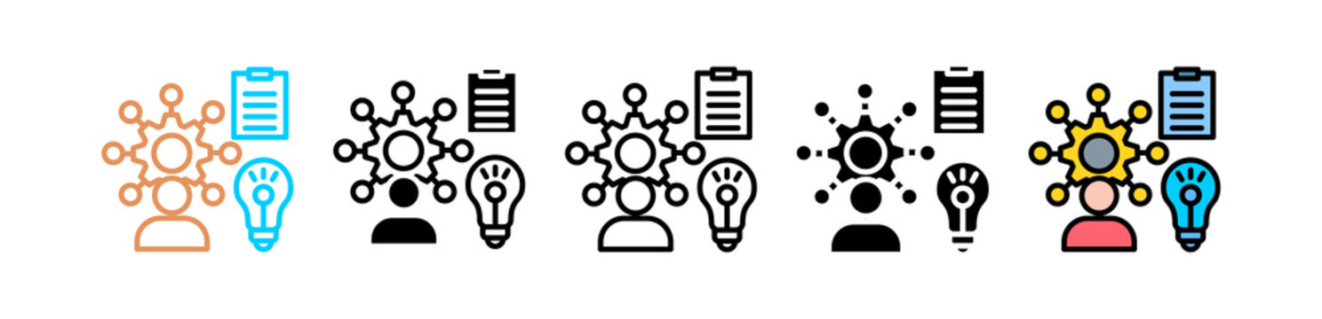 Multi Skilled multyple icon