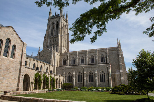 Gothic and Romanesque cathedral in Bryn Athyn Pennsylvania
