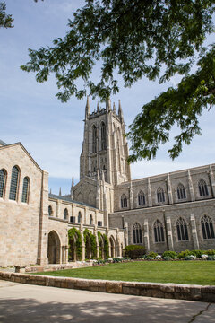 Gothic and Romanesque cathedral in Bryn Athyn Pennsylvania