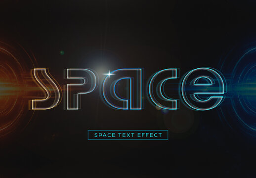 Space Text Effect