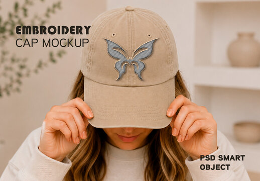 Embroidery Cap Mockup
