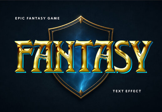 Epic Fantasy Game Text Effect